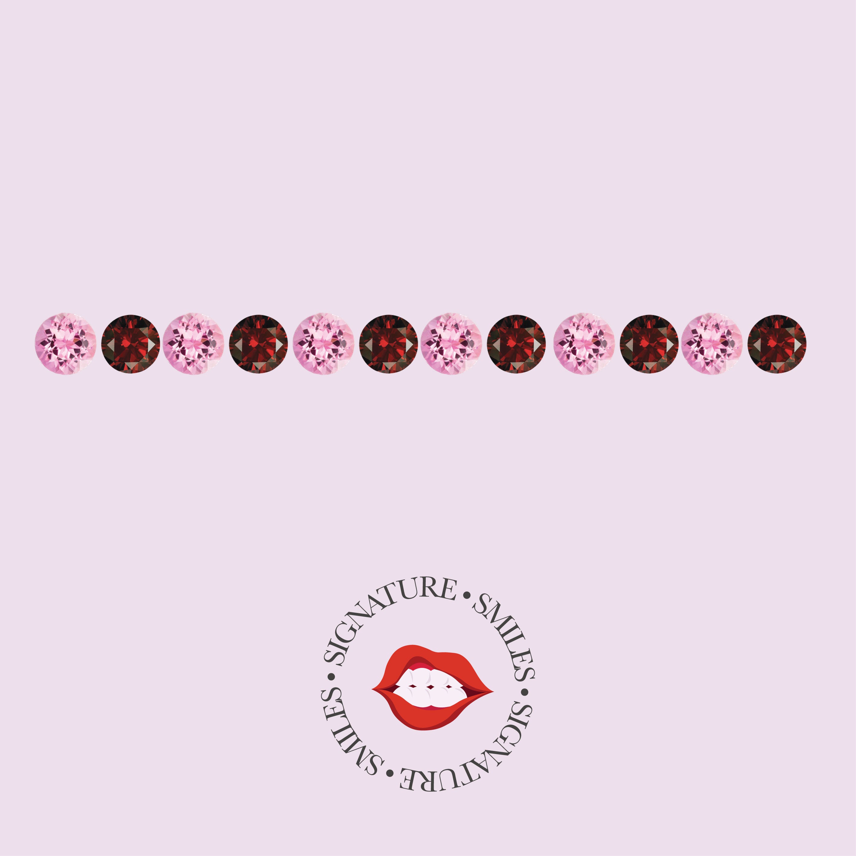 Red & Pink Line DIY Tooth Gem Kit